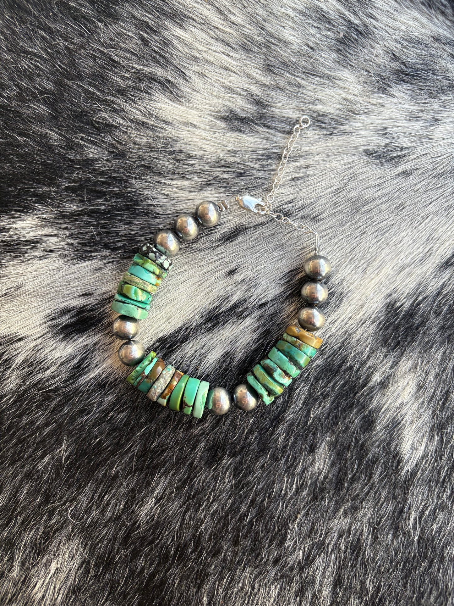 Mixed Turquoise and Pearl Bracelet