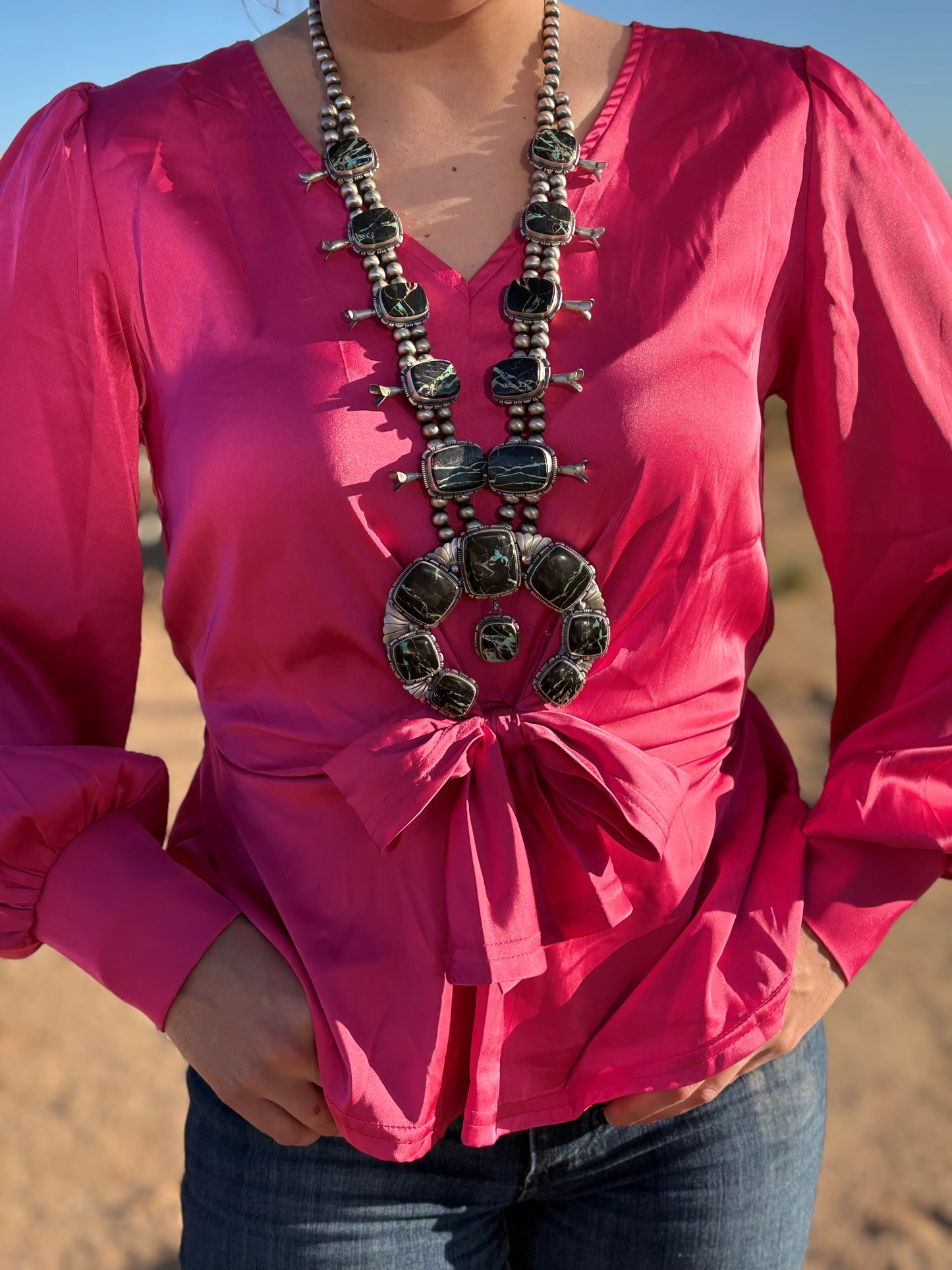 Breathtaking Blackjack Squash Blossom Set