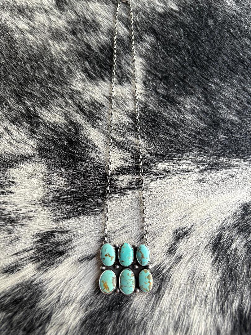 Royston 6 Stone Bar Necklace