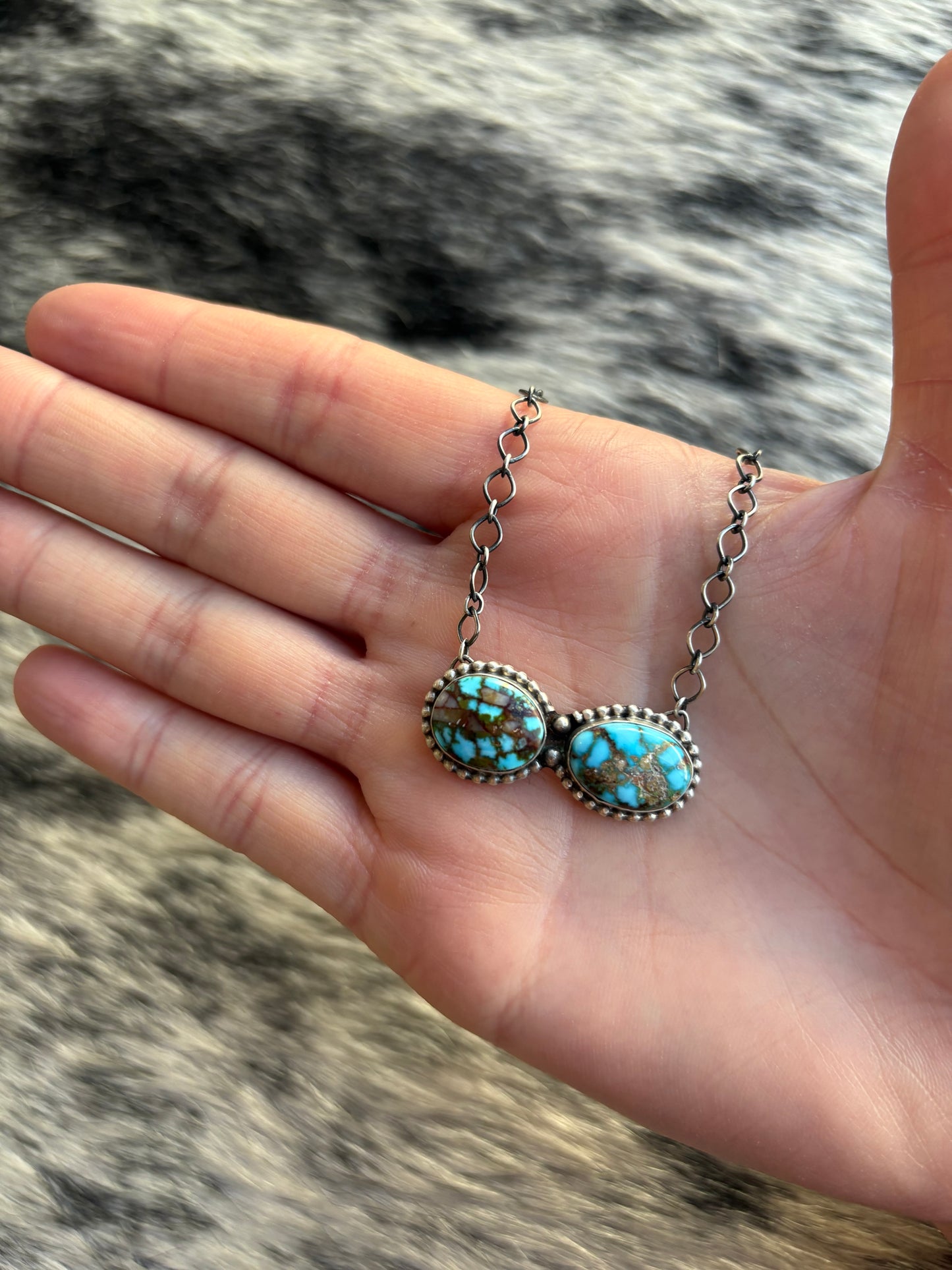 Waterweb Kingman 2 Stone Necklace