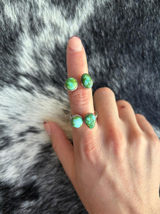 2 Stone Sonoran Gold Ring