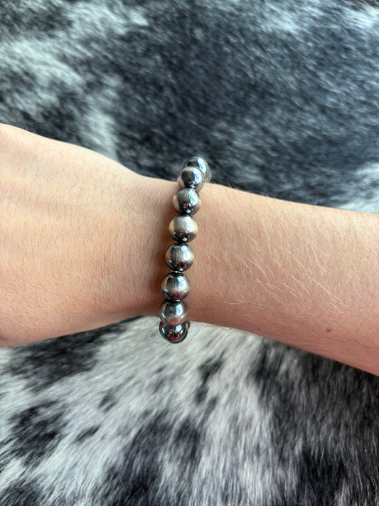 10mm Navajo Style Pearl Stretchy