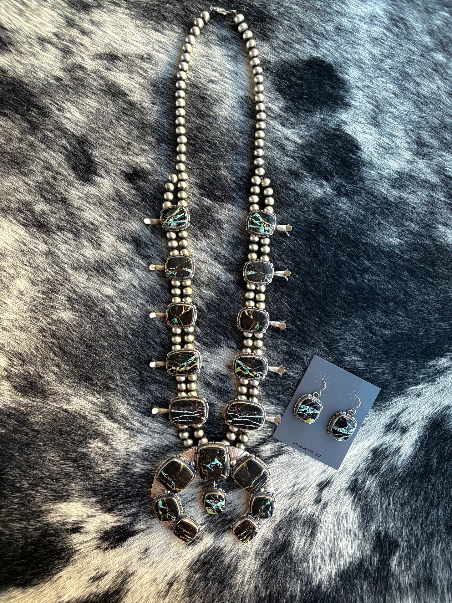 Breathtaking Blackjack Squash Blossom Set