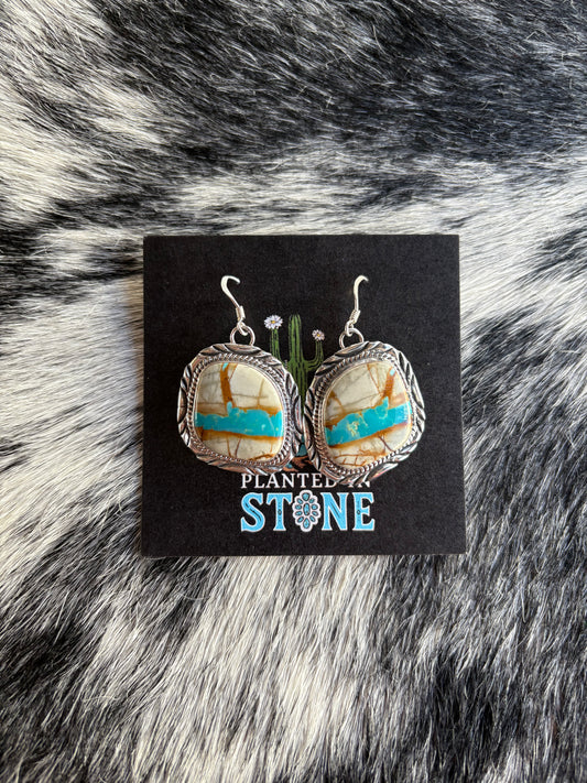 Ribbon Turquoise Dangles (Lighter)