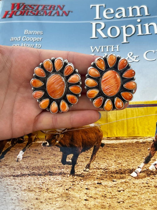 GORGEOUS Ella Peter Orange Spiny Clusters