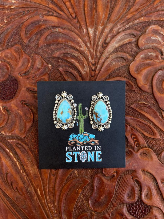 Princess Style Golden Hills Studs