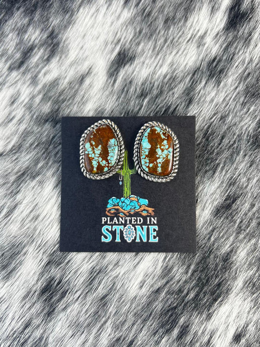 Mine 8 Turquoise Studs