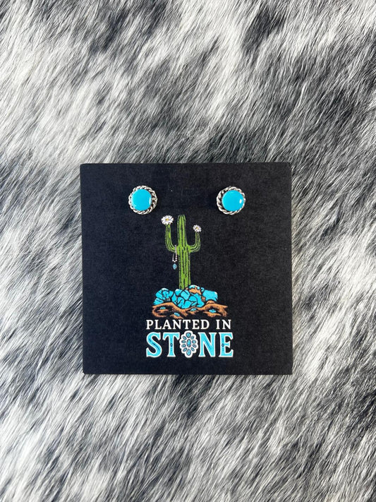 Simple Turquoise Studs